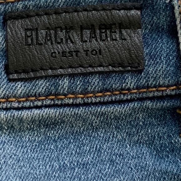 2Sable by Black Label Skirt Distressed Frayed Hem Denim Jean Mini Skirt Small - Picture 3 of 11